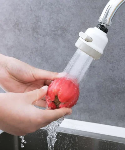 Robinet 360 degrés, économie d'eau, trois vitesses réglables