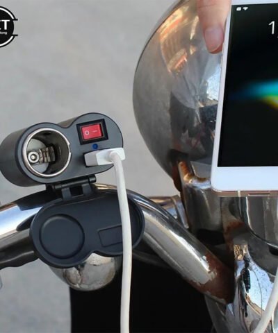 Chargeur de téléphone USB étanche 12 V, allume-cigare et cigarette