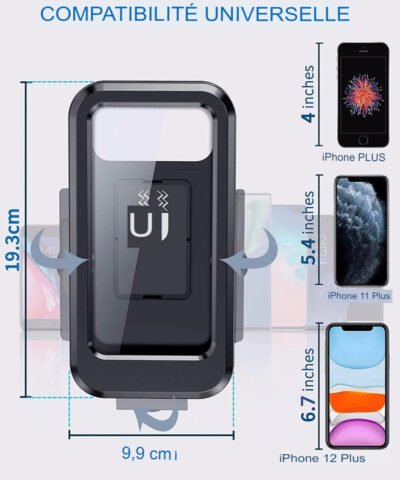 Support de téléphone étanche pour vélo et moto