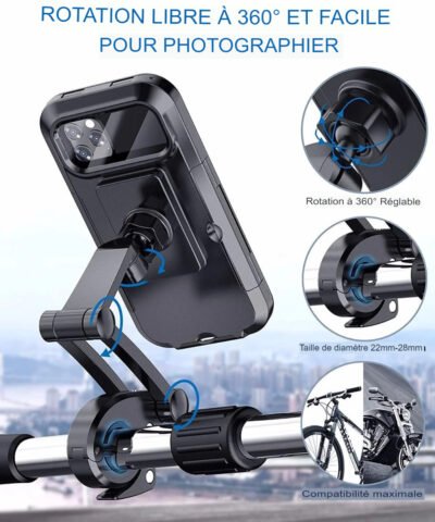 Support de téléphone étanche pour vélo et moto