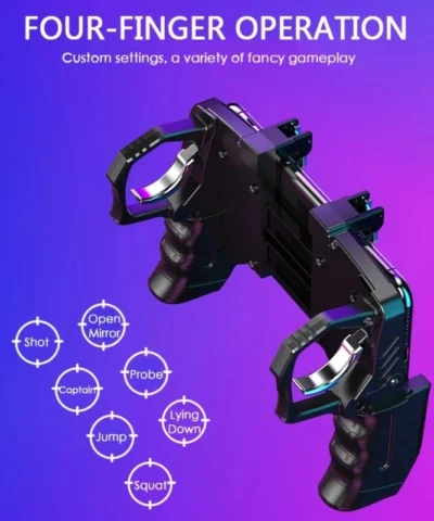 Manette de jeu a 4 doigts pour Pubg, freefire