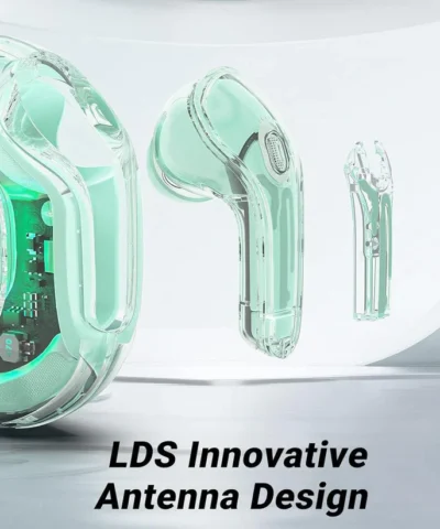 Écouteurs intra-auriculaires sans fil Bluetooth Ultra Pods TWS, design transparent avec affichage numérique