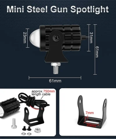 Phare LED super brillant pour moto