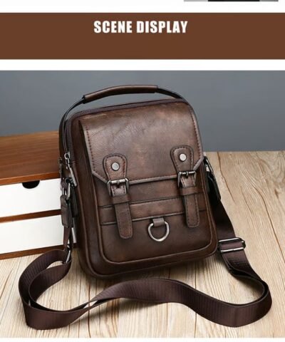 Ensemble sac à bandoulière et portefeuille pour homme