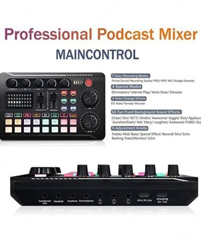 Kit de mixage de microphone et de carte son multifonction