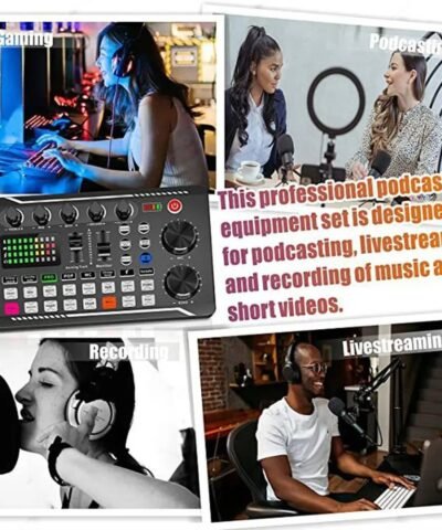 Kit de mixage de microphone et de carte son multifonction