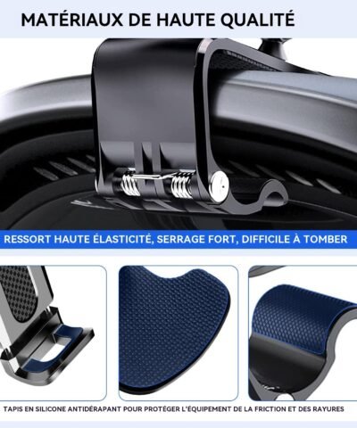 Support de téléphone portable multifonctionnel pour tableau de bord de voiture
