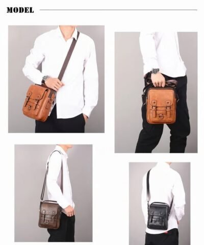 Ensemble sac à bandoulière et portefeuille pour homme