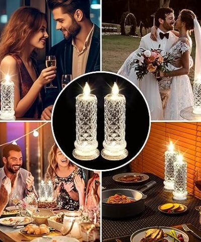 Lot de 4 lumières LED sans flamme
