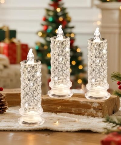 Lot de 4 lumières LED sans flamme