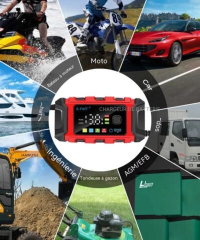Chargeur rapide à impulsions pour batterie de voiture